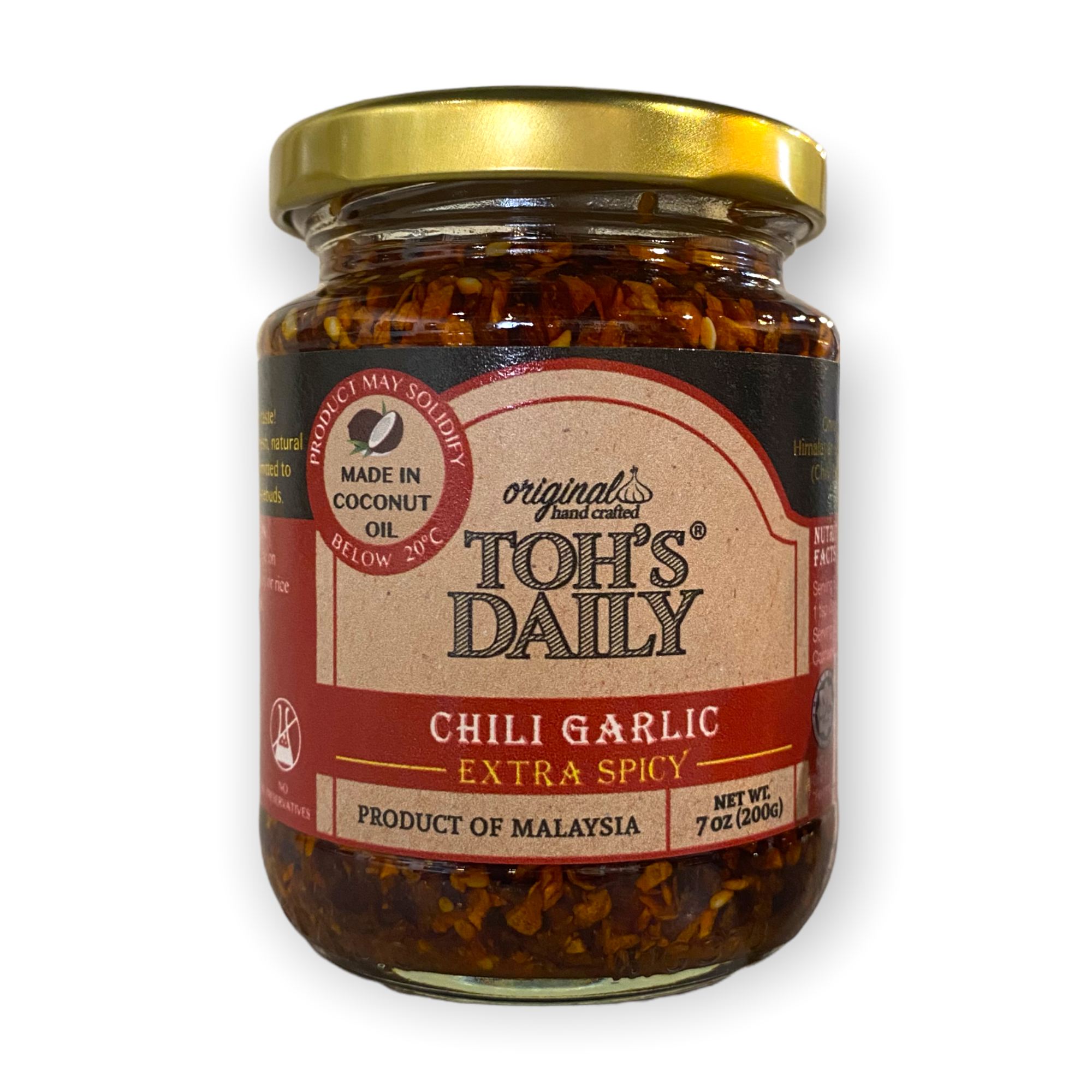 Vegan Toh's Chili Garlic - Extra Spicy (200g)