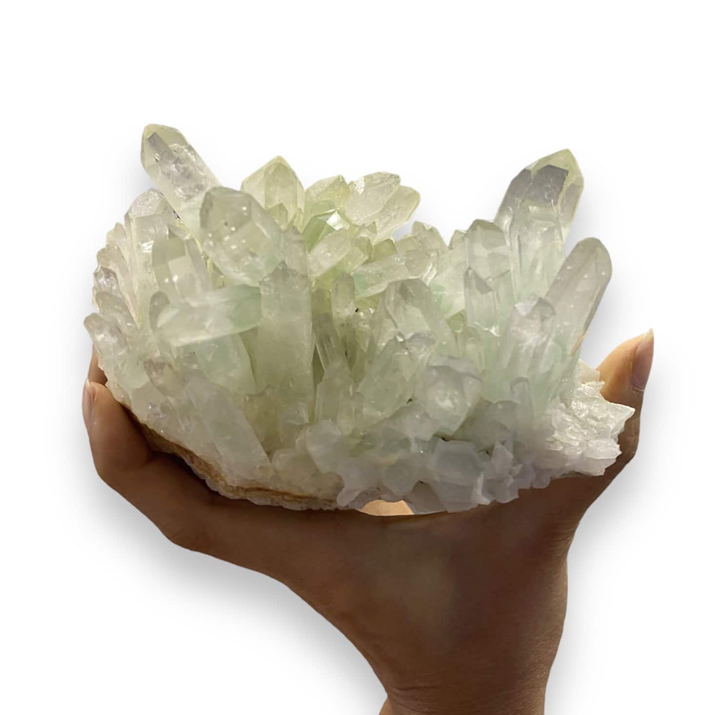 *Madagascar* Rare Quartz with Lime Green Fuchsite Inclusions (918.5gm) - Image 6