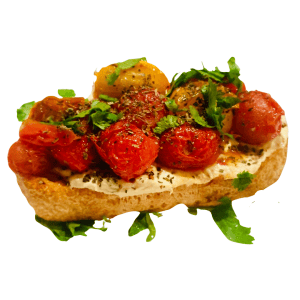 *Vegan* Ricotta on Focaccia Sourdough