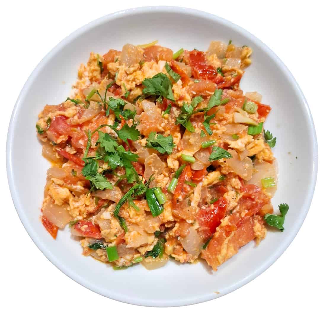 Tomato Scrambled Eggs *Vegetarian*