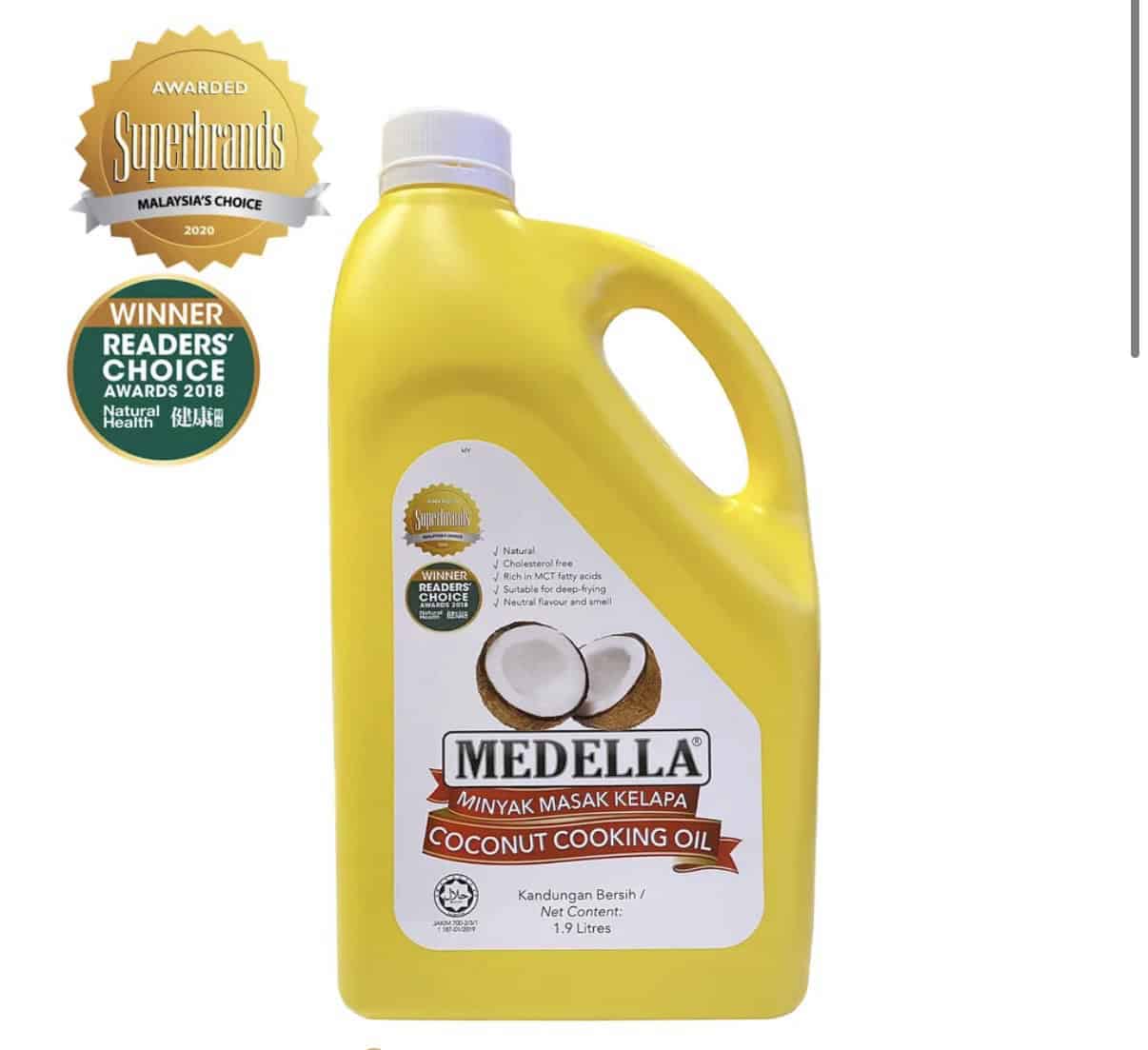 Medella Coconut Cooking Oil (1.9L)